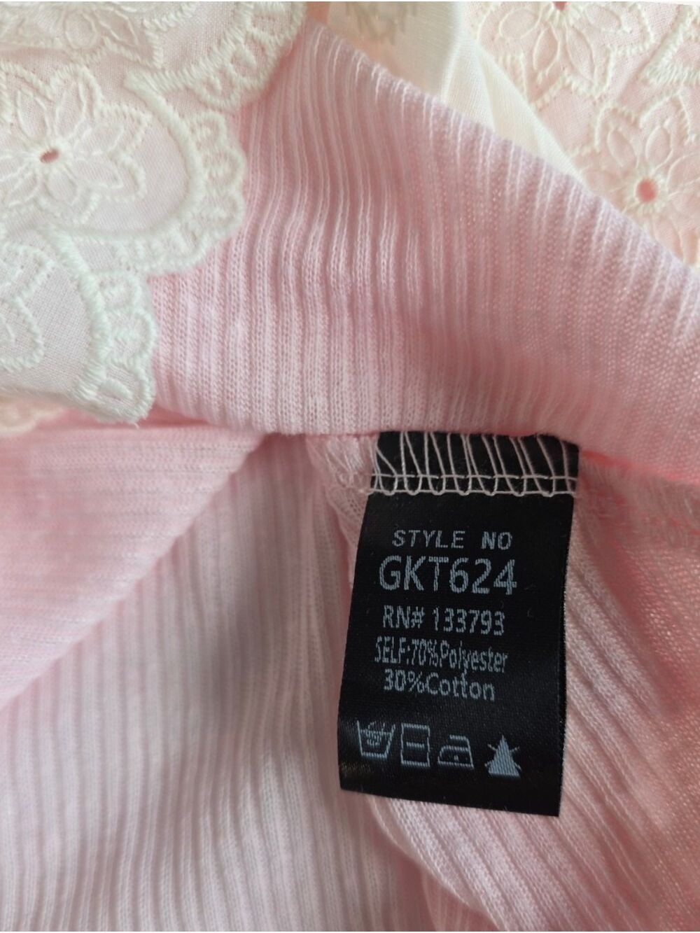 POL Tali Blush Pink Lace Babydoll Tank Top Small NWT Cottagecore Boho Fairycore - Picture 9 of 10